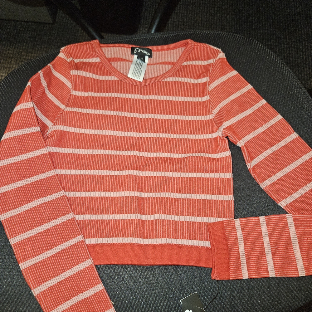 Art Class Red Striped Sweater Shirt